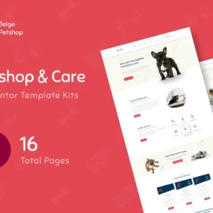 宠物店 Woocommerce Elementor Template Kit