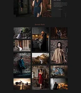 精美摄影作品集网站html静态模板