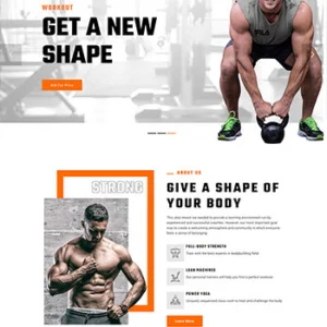 html5健身俱乐部静态网站模板