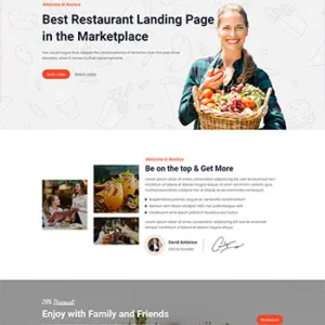 甜品美食餐厅展示静态网站HTML模板