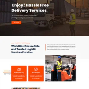 物流科技物流运输企业静态网站html模板