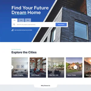 多用途的房地产业务销售网站静态HTML模板