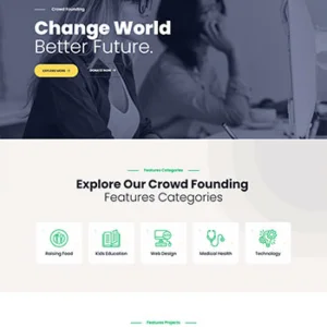 创业投资众筹平台静态HTML5模板