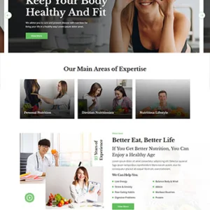 绿色风格响应式健康减肥饮食方案静态网站HTML5模板