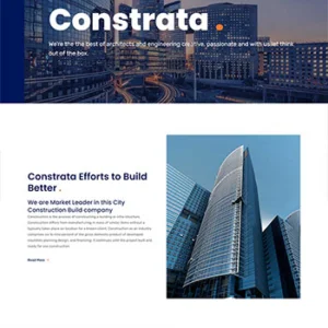 房产建筑工程企业静态html5网站模板