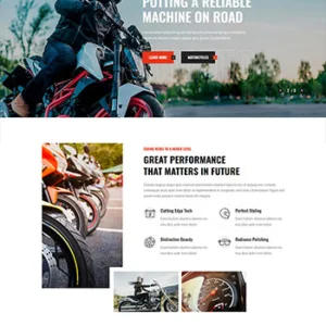 高端品牌摩托车销售公司网站HTML5模板