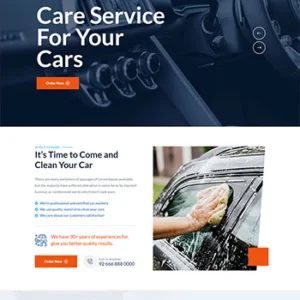 洗车店服务汽车维修站静态网站HTML模板