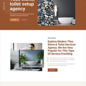 大气的洗浴设计装修公司官网html5模板