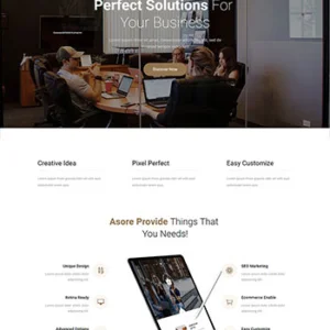 大气的企业产品展示html5模板