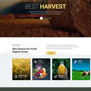 Bootstrap有机农场农业静态网站html模板