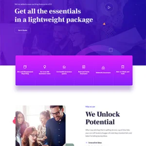 蓝紫色商务投资咨询公司HTML5模板