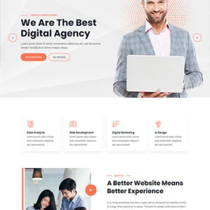 浅色系多用途的公司业务展示html模板