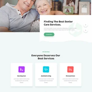 养老院护理机构官网html5模板