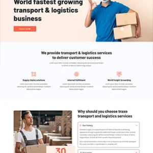 多用途的物流快递公司静态HTML模板