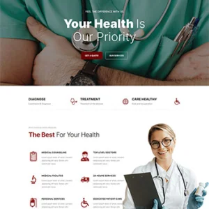 牙科门诊服务静态网站HTML5模板