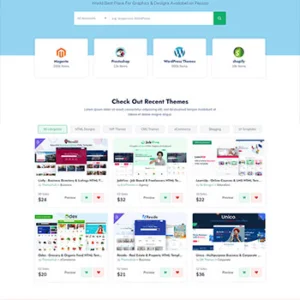 素材广告图片分享平台静态HTML模板