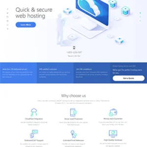 web服务器托管公司 IDC虚拟主机运营商官网静态html模板