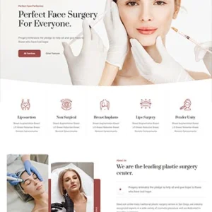 咖啡色整形美容外科主页html5模板