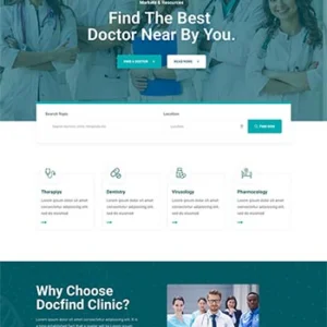 在线医生咨询服务主页HTML模板