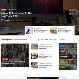 多用途的行业资讯博客网页模板