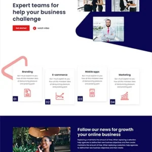 多用途的商业服务公司网站HTML模板