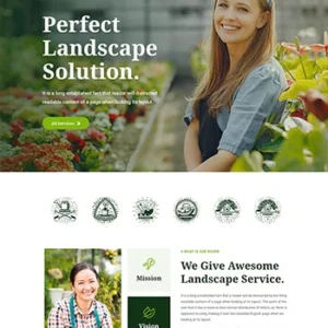 绿色的园林种植公司网页模板