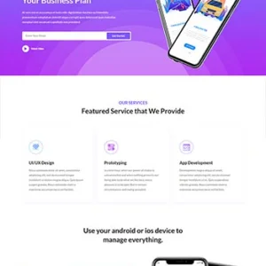 多用途app软件业务介绍官网模板