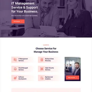 IT软件解决方案公司网页模板