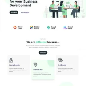 通用的公司业务展示响应式模板