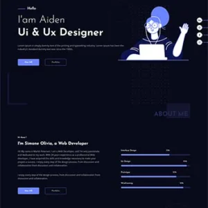 创意的个人作品主题html模板