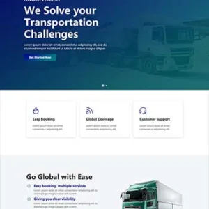 大气的物流行业公司官网HTML模板
