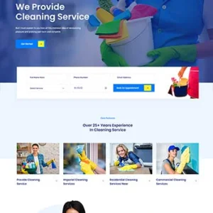 多用途的保洁家政公司官网html5模板