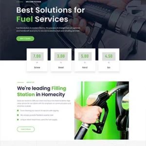 加油燃料环保企业官网HTML模板