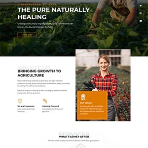 食品农业种植基地网站HTML模板