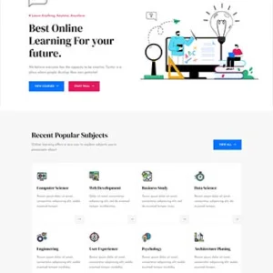 多功能的课程教育行业网页模板