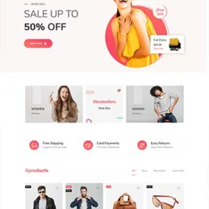 时尚服装配饰商城HTML模板