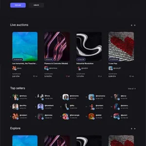 图片数字市场交易平台html模板