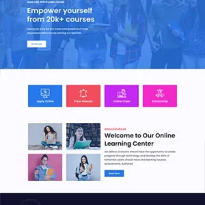 大学在线课程网站HTML模板