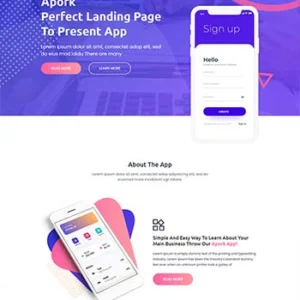 企业app应用软件官网html5模板