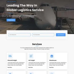 多功能的物流快递行业HTML模板