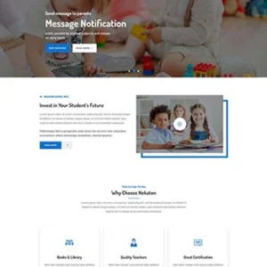 响应式的儿童教育学校网页模板