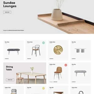 简约的家具商店HTML响应式模板