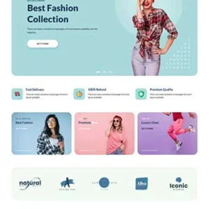 多用途的女性服装电商HTML模板