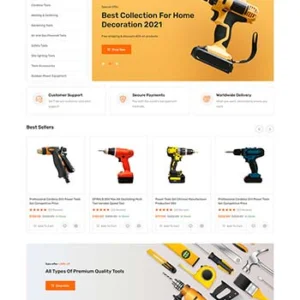 橙色的家用电器商城响应式模板