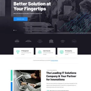 智能科技IT软件公司HTML响应式模板