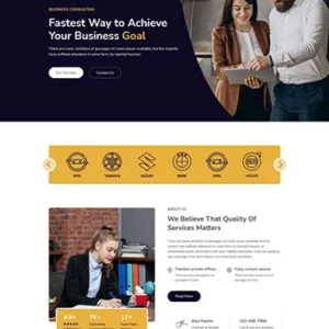 商业方案解决公司网站HTML模板