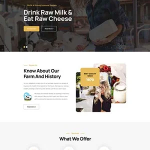 牛奶制品生产企业HTML5模板