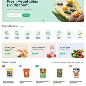 多用途的生鲜水果超市电商HTML模板
