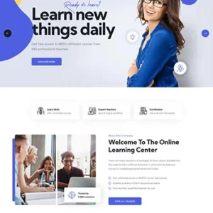 实用的在线教育学习官网HTML模板