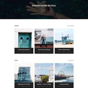 简约的旅游图文相册博客HTML模板